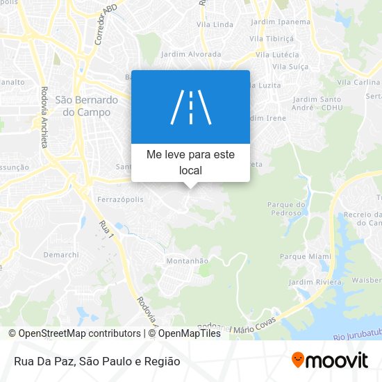 Rua Da Paz mapa