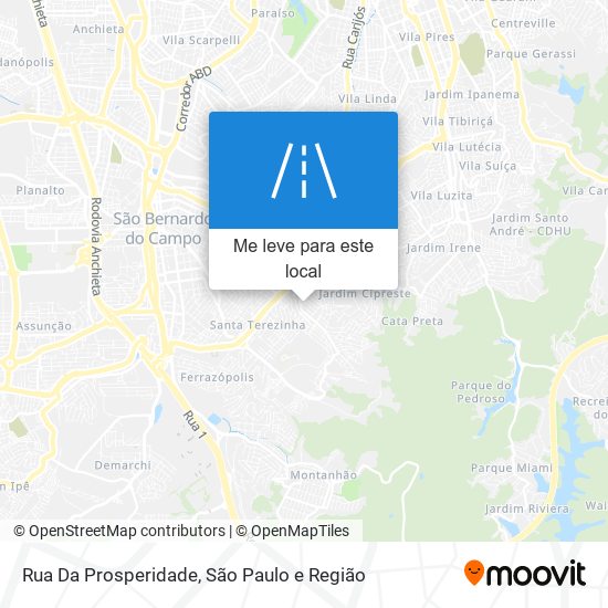 Rua Da Prosperidade mapa