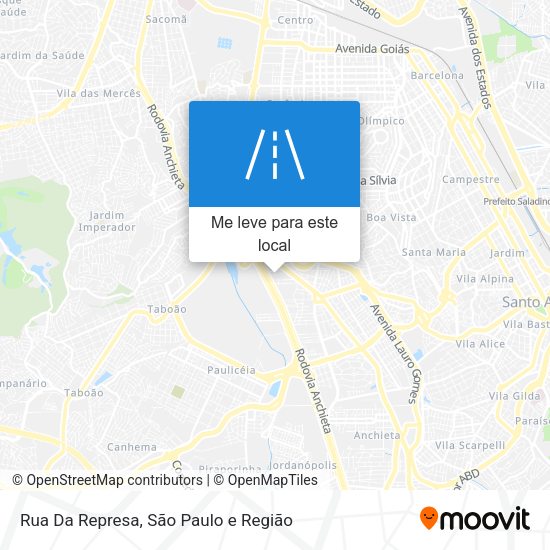Rua Da Represa mapa