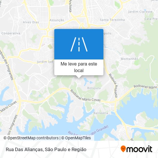 Rua Das Alianças mapa