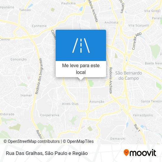 Rua Das Gralhas mapa