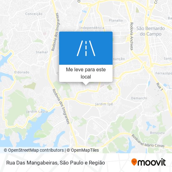 Rua Das Mangabeiras mapa