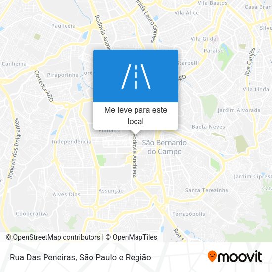 Rua Das Peneiras mapa