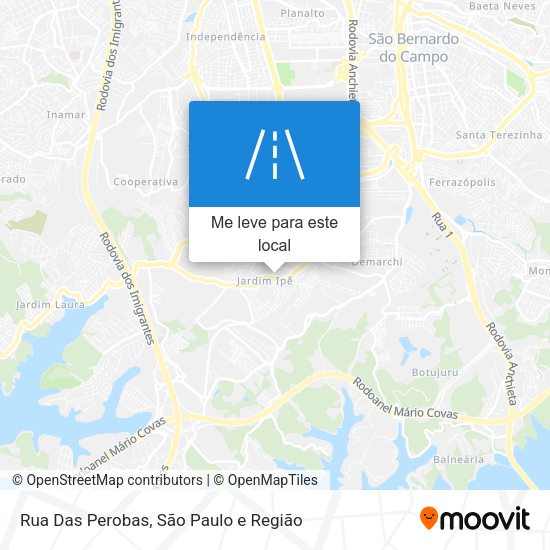 Rua Das Perobas mapa