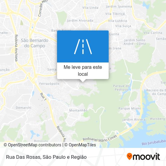 Rua Das Rosas mapa
