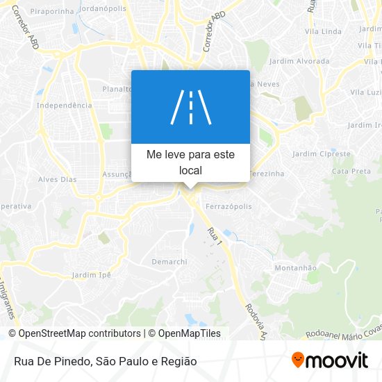 Rua De Pinedo mapa