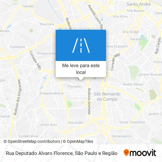 Rua Deputado Alvaro Florence mapa