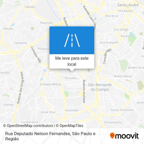 Rua Deputado Nelson Fernandes mapa