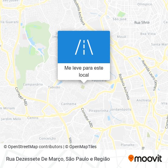 Rua Dezessete De Março mapa