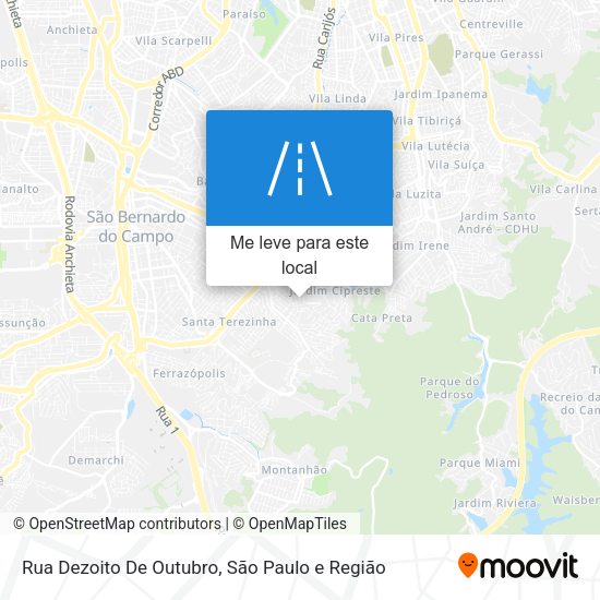 Rua Dezoito De Outubro mapa