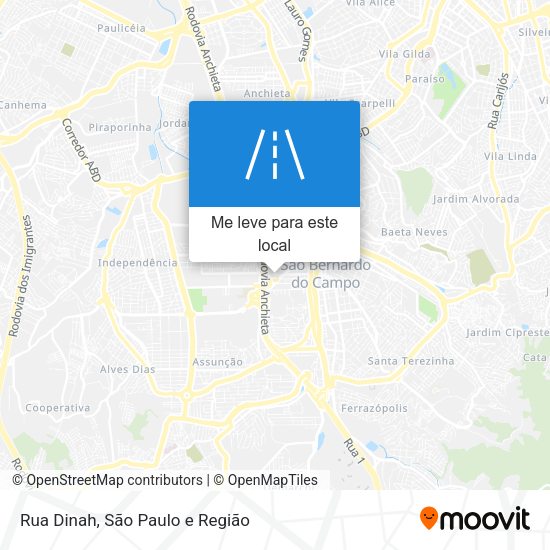 Rua Dinah mapa