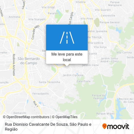 Rua Dionísio Cavalcante De Souza mapa