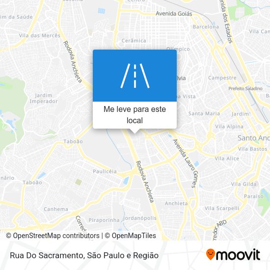 Rua Do Sacramento mapa