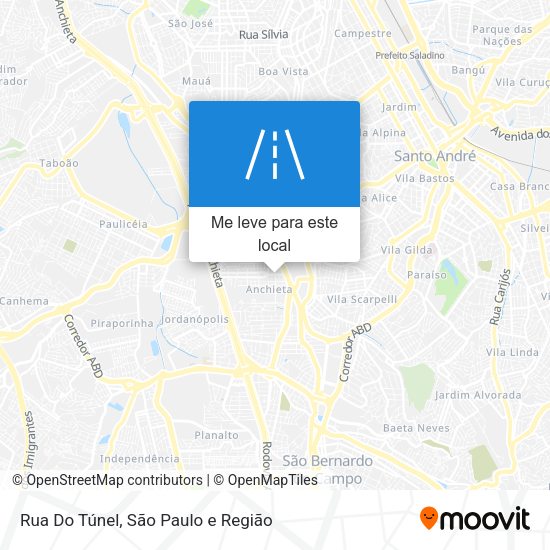 Rua Do Túnel mapa