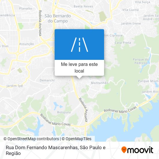 Rua Dom Fernando Mascarenhas mapa