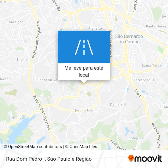 Rua Dom Pedro I mapa