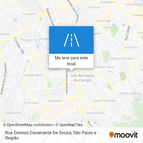 Rua Donisio Cavalcante De Souza mapa