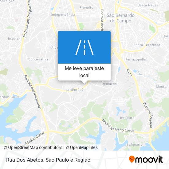 Rua Dos Abetos mapa