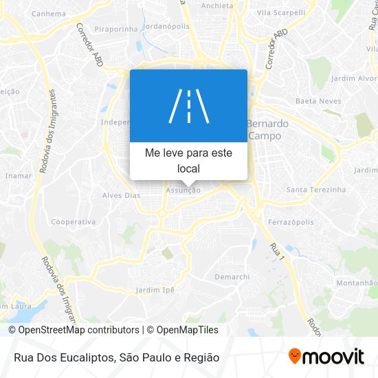 Rua Dos Eucaliptos mapa