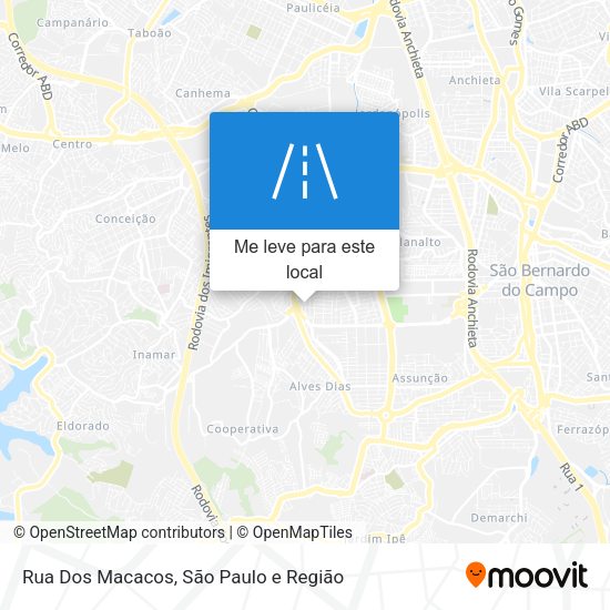 Rua Dos Macacos mapa
