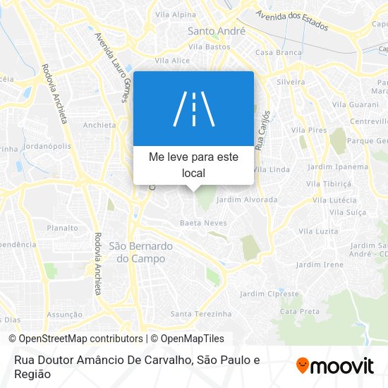 Rua Doutor Amâncio De Carvalho mapa
