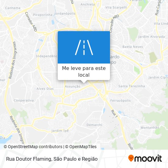 Rua Doutor Flaming mapa