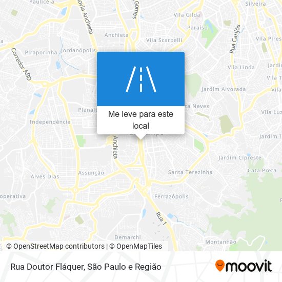 Rua Doutor Fláquer mapa