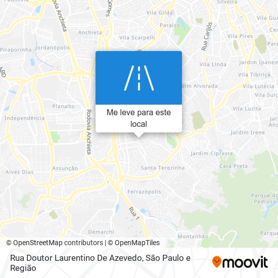 Rua Doutor Laurentino De Azevedo mapa