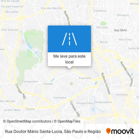 Rua Doutor Mário Santa-Lucia mapa