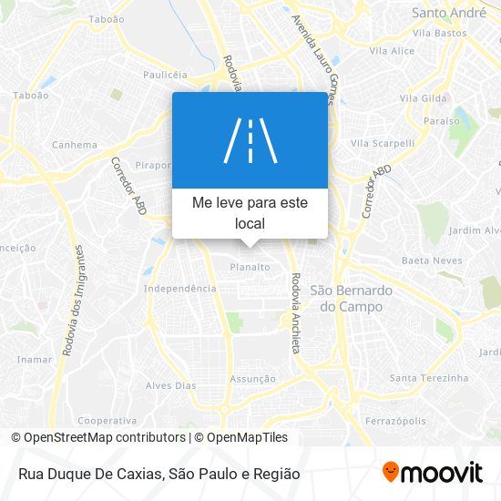 Rua Duque De Caxias mapa