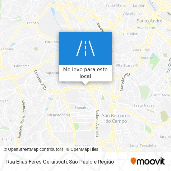 Rua Elias Feres Geraissati mapa