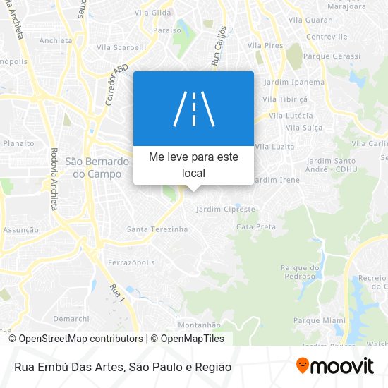 Rua Embú Das Artes mapa