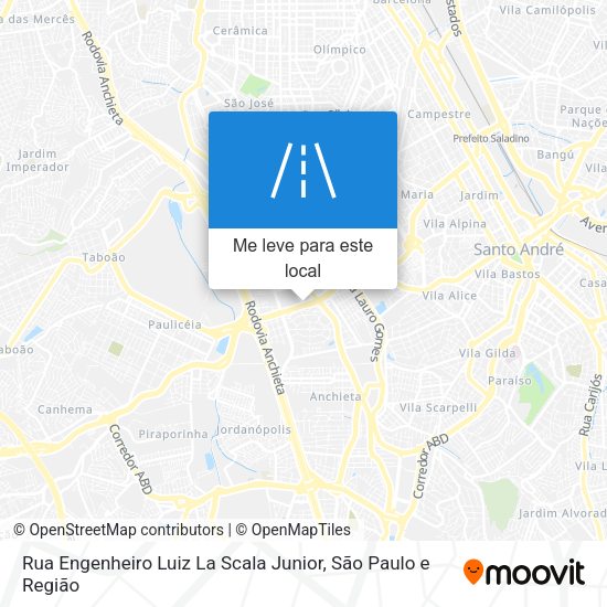 Rua Engenheiro Luiz La Scala Junior mapa