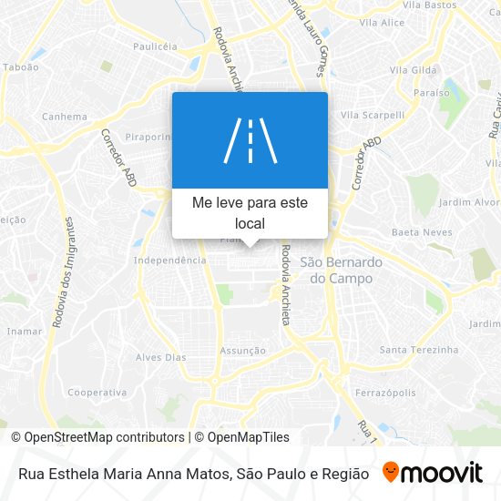 Rua Esthela Maria Anna Matos mapa