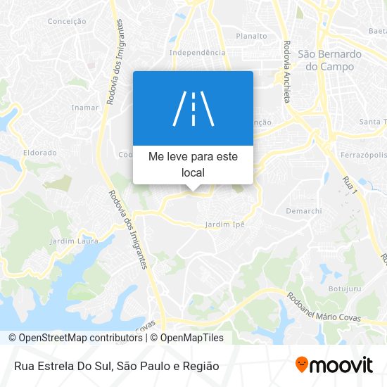 Rua Estrela Do Sul mapa