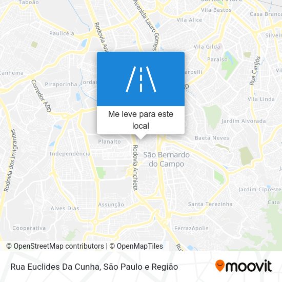 Rua Euclides Da Cunha mapa