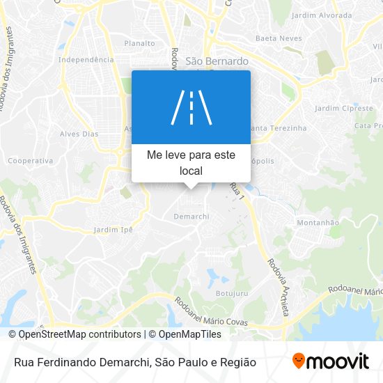 Rua Ferdinando Demarchi mapa