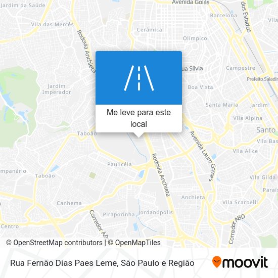 Rua Fernão Dias Paes Leme mapa