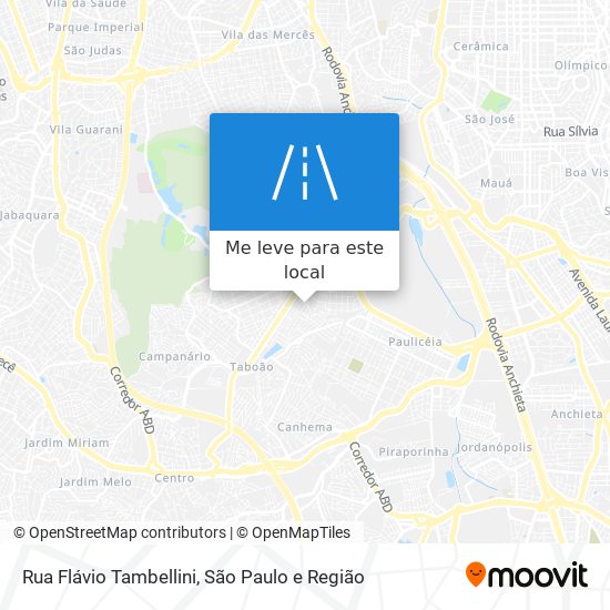 Rua Flávio Tambellini mapa