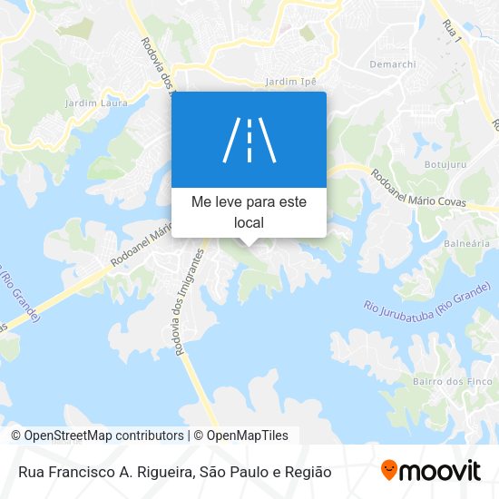 Rua Francisco A. Rigueira mapa