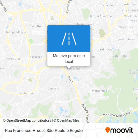 Rua Francisco Arsuel mapa