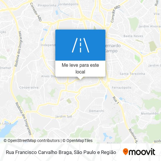 Rua Francisco Carvalho Braga mapa