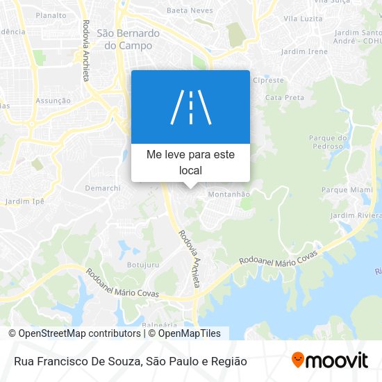 Rua Francisco De Souza mapa