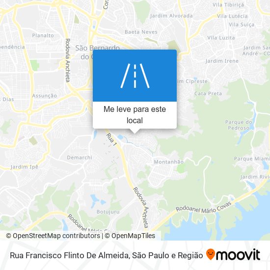 Rua Francisco Flinto De Almeida mapa