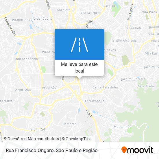 Rua Francisco Ongaro mapa