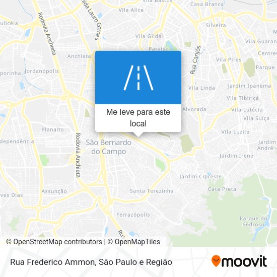 Rua Frederico Ammon mapa