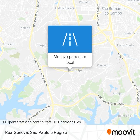 Rua Genova mapa