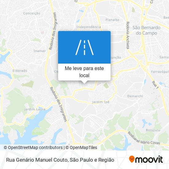 Rua Genário Manuel Couto mapa