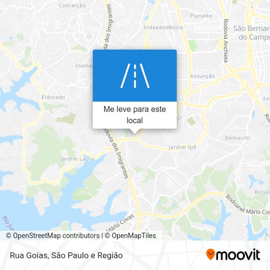 Rua Goías mapa