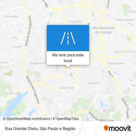 Rua Grande Otelo mapa